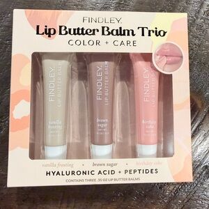 Finley Lip Butter Balm Trio — Cream, Brown & Pink